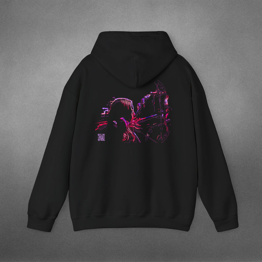 Straight N Arrow Multicolor Pink/Purple Design Heavy Blend™ Hooded Sweatshirt