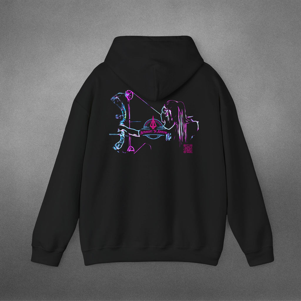 Straight N Arrow Pink And Teal Design Heavy Blend™ Hooded Sweatshirt