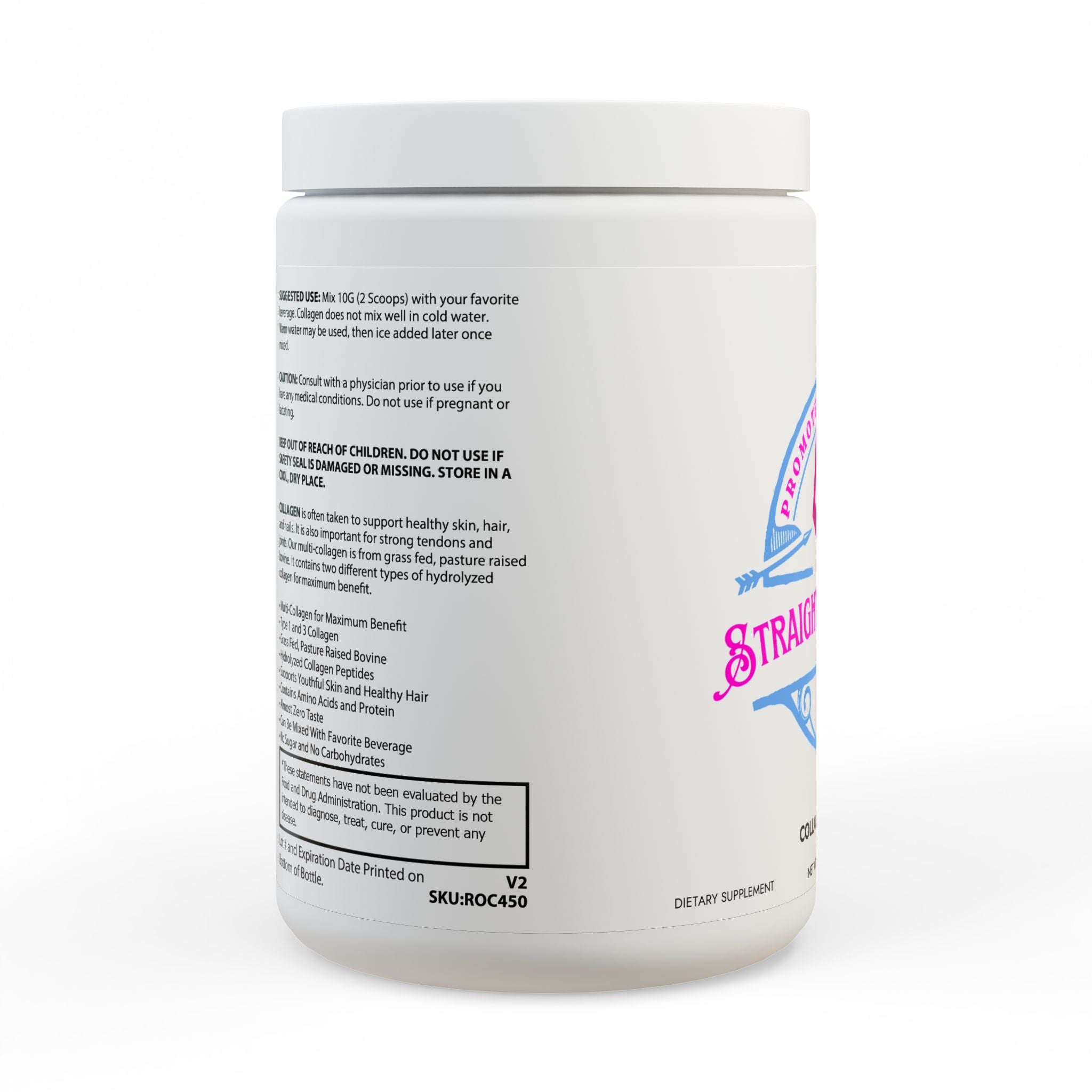 Collagen Peptides Type I & III Supplement (350g, 12.3oz)
