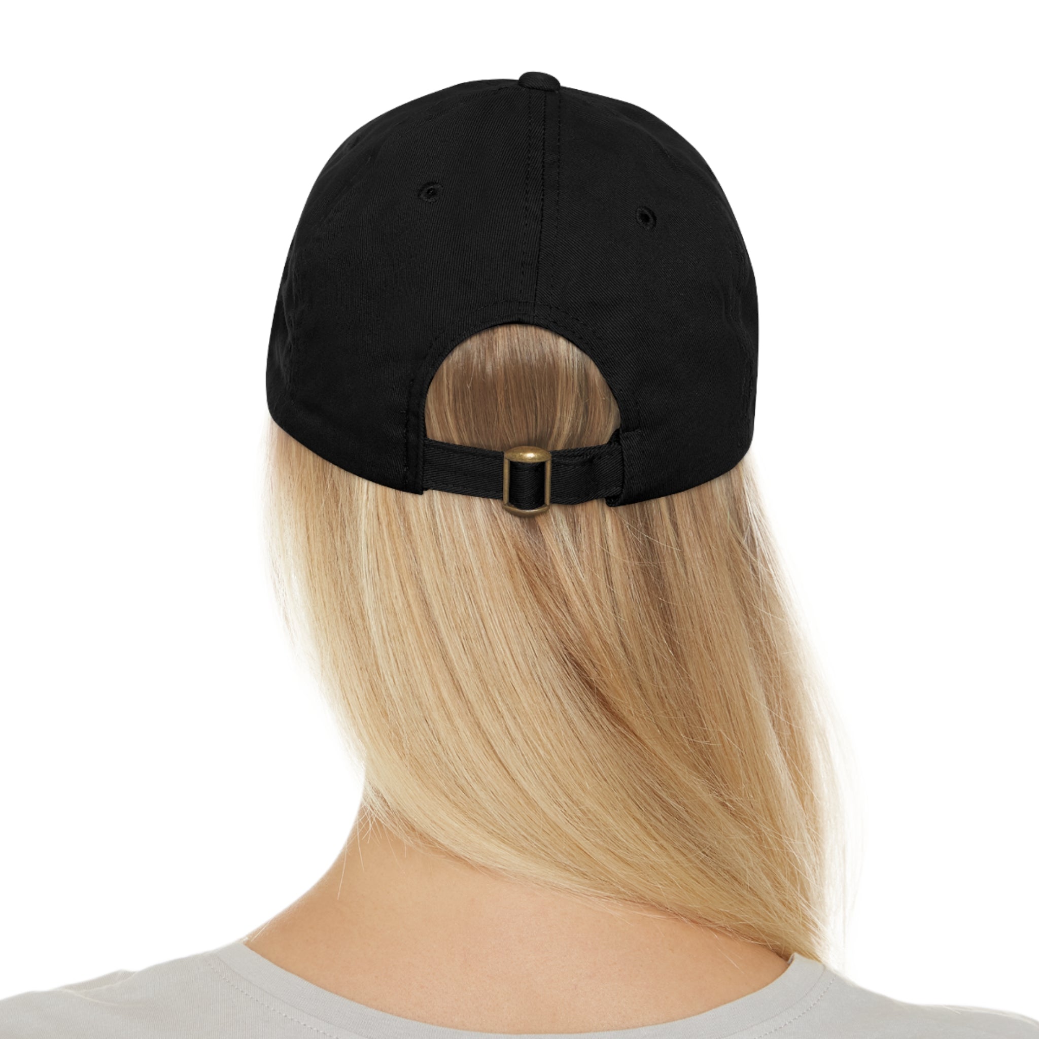 Straight N Arrow Pink Emblem Hat With Leather Patch (Round)