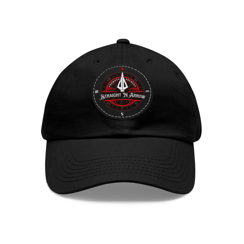 TRUE NORTH Straight N Arrow  Hat With Leather Patch (Round)