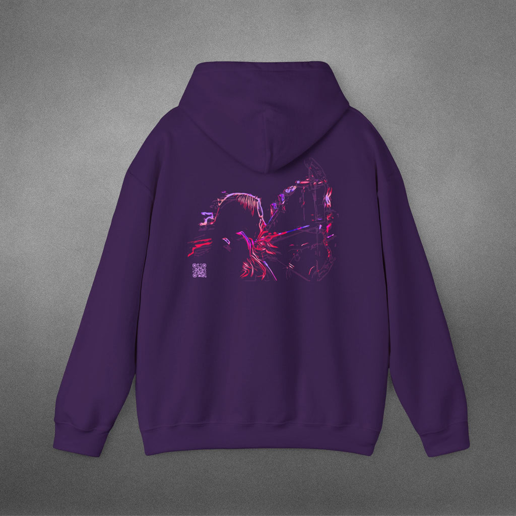 Straight N Arrow Multicolor Pink/Purple Design Heavy Blend™ Hooded Sweatshirt