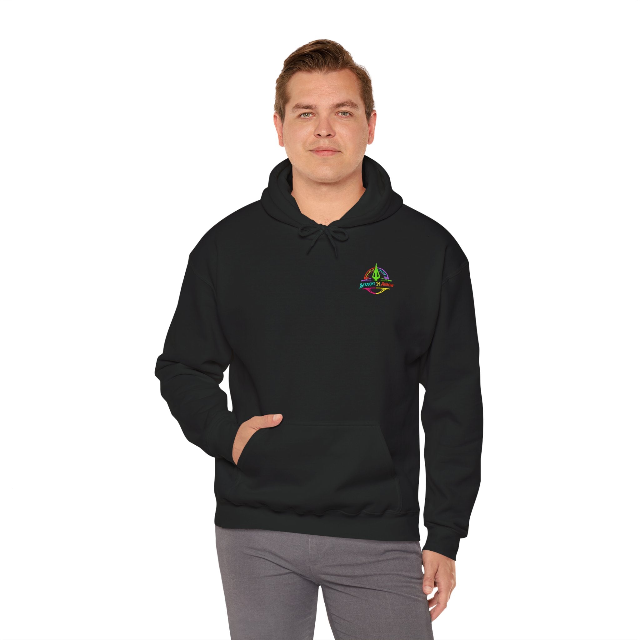 Straight N Arrow Multicolor Design Heavy Blend™ Hooded Sweatshirt