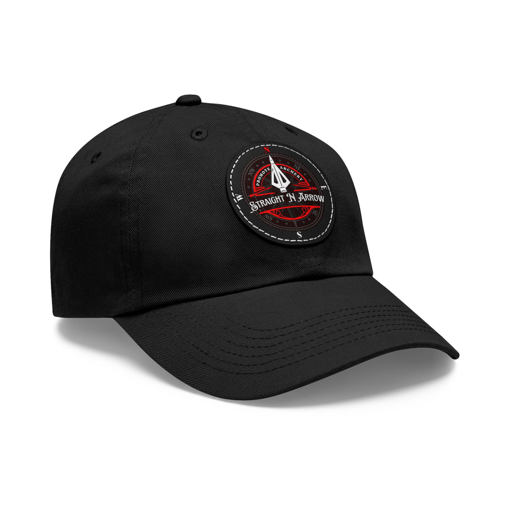 TRUE NORTH Straight N Arrow  Hat With Leather Patch (Round)